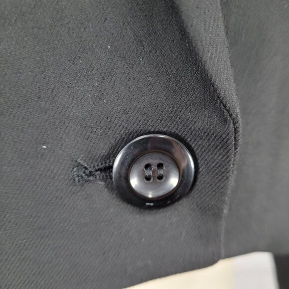 We The Free Free People Black Buttoned Cropped Notch Blazer Jacket Size Small S - Picture 9 of 14